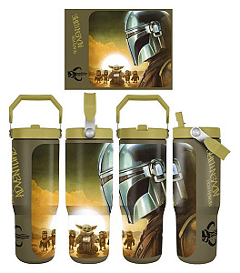 Mandalorian a Grogu Cestovní hrnek s uchem (Sunset) 880 ml