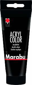 Marabu Acryl Color akrylová barva - černá 073, 100 ml