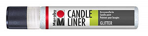 Marabu Candle Liner na svíčky - glitrový opálový 25 ml