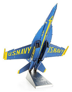 Metal Earth 3D kovový model F-18 Super Hornet Blue Angel