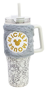 Mickey Mouse Termohrnek s plyšovým návlekem 770ml