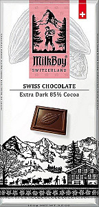 MILKBOY SWISS Hořká čokoláda 85% Extra Dark 85g