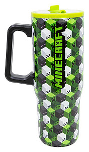 Minecraft Iconicmono Termohrnek s brčkem a uchem 920ml