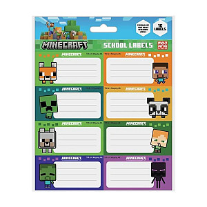 Minecraft jmenovky na sešity (Chibi)