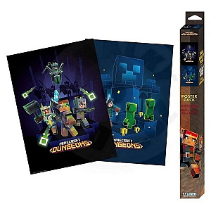 Minecraft Set Plakátů: Dungeons 2 ks