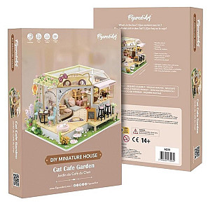 Miniaturní domeček - Zahradní Kočičí Kavárna