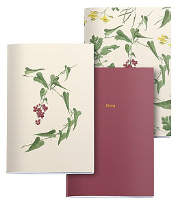 Miquelrius poznámkový deníček Botanical Flora mix motivů A5 - sada 3 ks