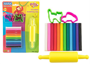 Modelína NARA 12 ks + 2 vykrajovátka