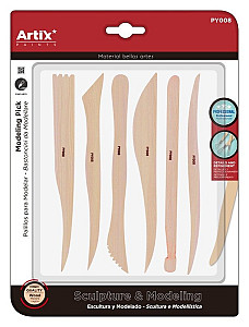 Modelovací dlátka dřevo 6ks