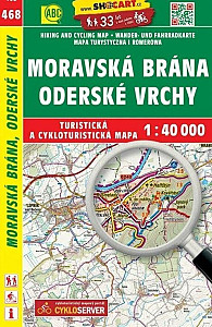 SC 468 Moravská Brána, Oderské vrchy 1:40 000