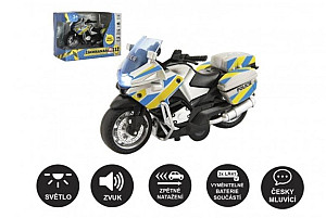 Motorka policejní na zpětné natažení