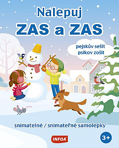 Nalepuj ZAS a ZAS Pejskův sešit / psíkov zošit snímatelné / snímateľné samolepky