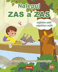 Nalepuj ZAS a ZAS Zajíčkův sešit / zajačikov zošit snímatelné / snímateľné samolepky