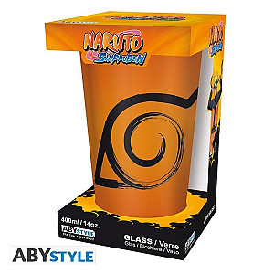 Naruto Shippuden Sklenice - Konoha & Seal 400 ml