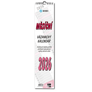 Nástěnný kalendář 2026 vázanka, široká
