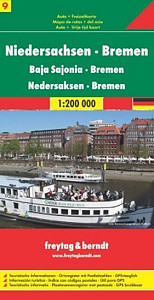 Niedersachsen-Bremen/Dolní Sasko,Brémy 1:200T/automapa