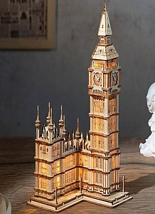 NiXiM LED 3D puzzle/Big Ben s osvětlením “Night Edition”