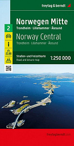 Norsko střed 1:250 000 / automapa