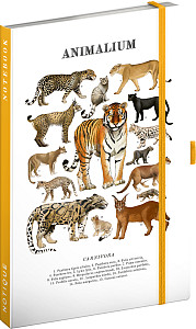 Notes Animalium - Kočkovité šelmy, linkovaný, 13 x 21 cm