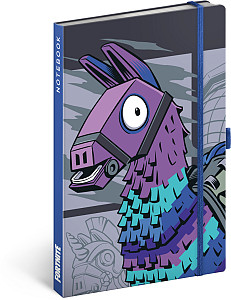 Notes Fortnite - Llama, linkovaný, 13 x 21 cm