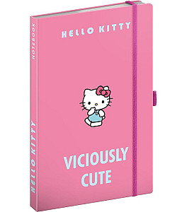 Notes Hello Kitty, linkovaný, 13 x 21 cm