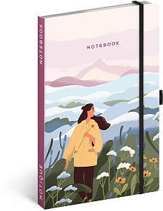 NOTIQUE Notes Krajina, linkovaný, 13 x 21 cm