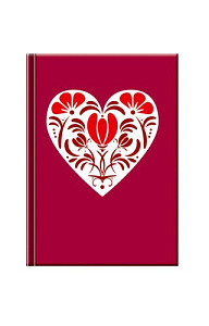 Notes Mini Srdce/červený