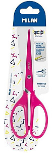 Nůžky MILAN Acid 17cm - růžové