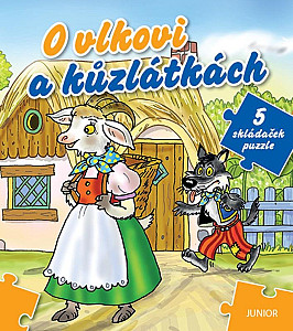 O vlkovi a kůzlátkách - 5 skládaček puzzle