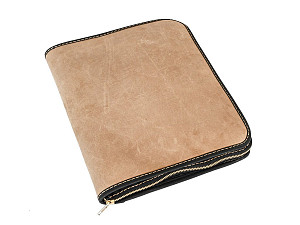Obal se zipem A4 D216 Hnědý Pull Up