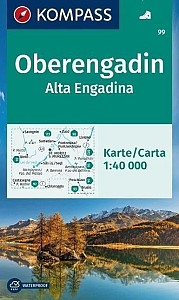 Oberengadin / Alta Engadina 1:40 000 / turistická mapa 99