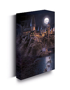 Obraz Harry Potter LED svítící 30x40 cm - Bradavice hrad