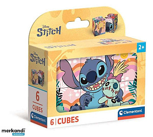 Obrázkové kostky Stitch 6 kostek