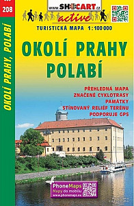 Okolí Prahy - Polabí - turistická mapa