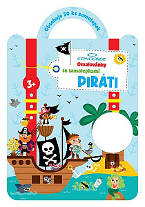 Omalovánky se samolepkami Piráti