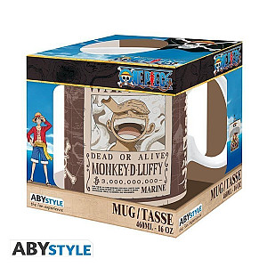 One Piece Hrnek Luffy Wanted 460 ml