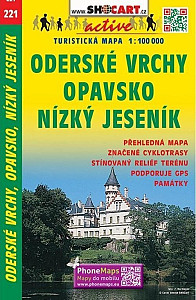 SC 221 Oderské vrchy, Opavsko, Nízký Jeseník 1:100 000