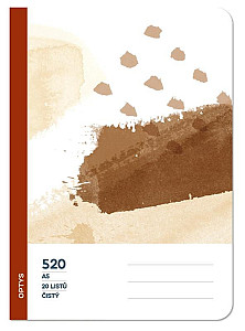 Optys Školní sešit 520 bezdřevý čistý - čokoláda