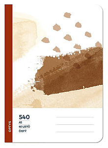 Optys Školní sešit 540 bezdřevý čistý - čokoláda