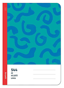 Optys Školní sešit 544 bezdřevý linka - spirálky