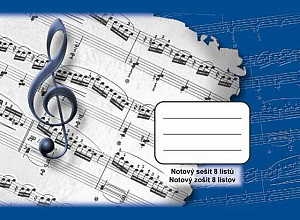 Optys Školní sešit notový - 8 listů