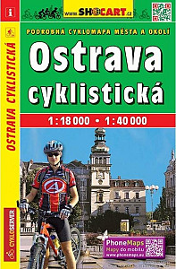 Ostrava cyklistická 1:18T/1:40T podrobná cyklomapa města a okolí