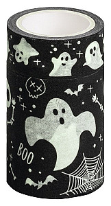 Ozdobná lepicí páska se světelným efektem - duchové