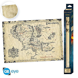 Pán prstenů Plakát - Středozem 66 x 46 cm
