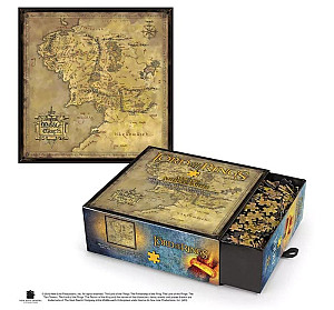 Pán prstenů Puzzle - Mapa Středozemě 1000 dílků