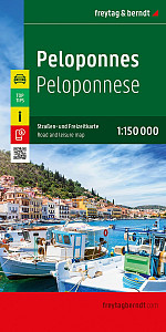 Peloponés 1:150 000 / automapa + rekreační mapa