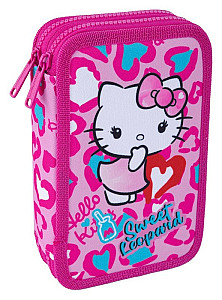 Penál Jumper 2, Hello Kitty Pink 2, plný, PES