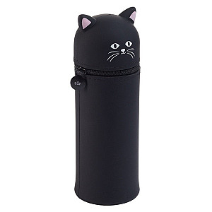 Penál se zipem Little Pets - Kočka, černý