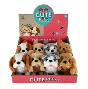 Pes chodící štěkající na baterie