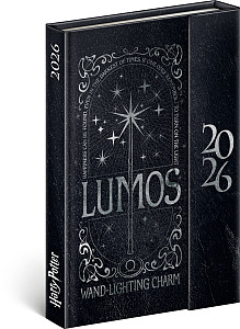 NOTIQUE Týdenní magnetický diář Harry Potter –  Lumos 2026, 11 x 16 cm